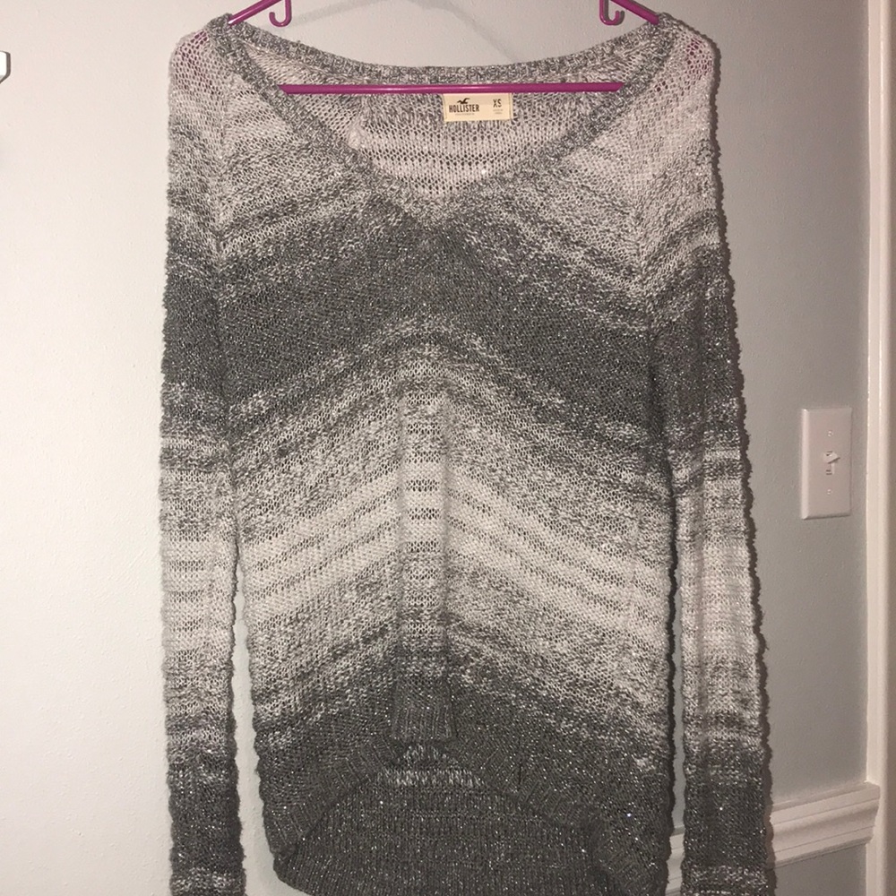 Sparkly gray sweater